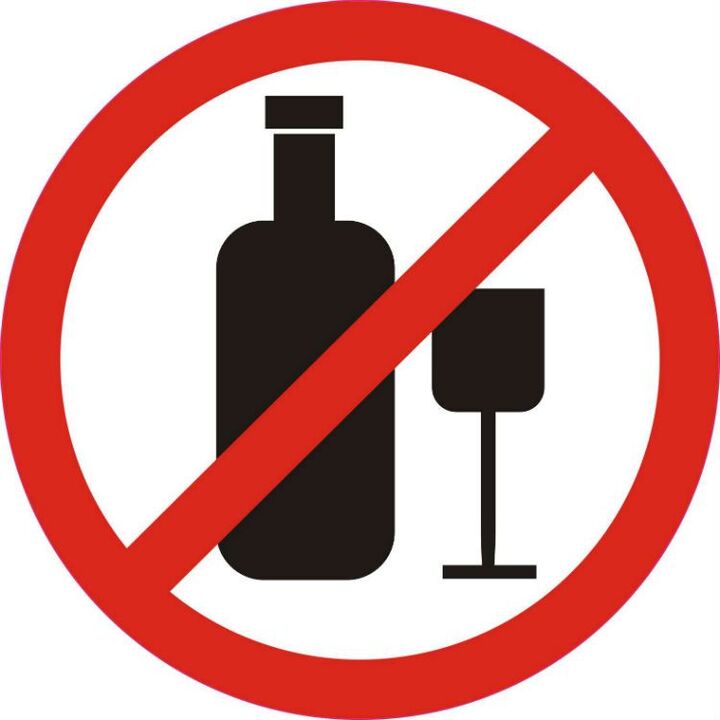 По време на лечението на простатит е необходимо пълно отхвърляне на алкохола. 
